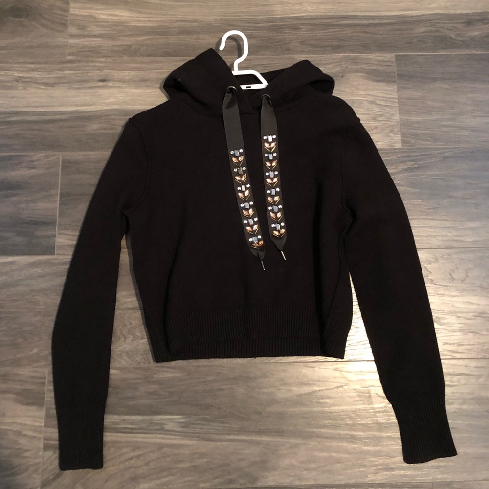 Cute bedazzled cropped hoodie
